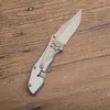 G3510 Pocket Folding mes 8cr18mov Satin Drop Point Blade Roestvrij stalen handvat Outdoor EDC Pocket Folder messen 2 stks/lot