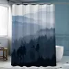 Rideaux de douche Incre Forest Rideaux de douche imperméables Polyester Tabrics Bathroom rideau avec crochets 180x200cm de décoration intérieure couverture de bain lavable 230322