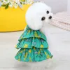 Ubrania dla psów Summer Vintage Floral Print Puppy Dogs Dyseks