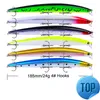 1 PCS 18.5 سم/24 جرام إغراء الصيد Minnow Crank الطعم الصلب الطعم Artificiais Fish Wobbler Jerk Bait Fishing Tackle Swimfish Bait Pesca