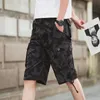 Men de shorts d'été Cargo Men Camouflage Camo Coton décontracté Multi Pocket Baggy Bermuda Streetwear Hiphop Military Tactical Work 230321