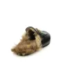 Luxury Horsebit loafer Women slipper flat warm wool shoes Princetown Fur-Lined Leather Slipper with box 35-42