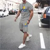 Tracksuits voor heren zomer mannen stelt tracksuit t -shirt heren kleding mode mode france ricard soild kleur pak mannelijke man vintage sportkleding korte outfits 230322