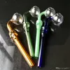 Wasserpfeifen Color Bones gebogener Topf Großhandel Glasbongs Zubehör, Glas