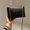 23SS Designer Women Bag Lady Lady Luxury Flay Chain Bags Plain Black Fashion Crossbody Flip Dimbag Женская конверт плеч