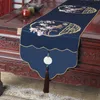 Runner de mesa Luxo Chinese Table Runner com borlas para casa de chá de chá de jantar Caso de capa da sala de estar da sala de estar moderna decoração de toalhas de mesa 230322