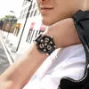 Montres-bracelets Ruimas mode militaire en cuir montre à Quartz hommes décontracté affaires étanche poignet homme