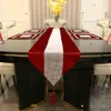 Table Runner Luxury Table Runner with Tassels for Dining Table Wedding Party Christmas Cake Floral Soft Tablecloth Decoration Kitchen Runner 230322