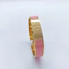 Designer bracelet personalised bangle bracelets jewelry woman bangle stainless steel man 18 color gold buckle 17/19 size for men and fashion Jewelry Bangles