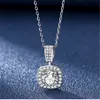 32 Стиль Реал 1CT D Color Moissanite Ожерелье 100% 925 Серебряное серебряное серебро Свадебные подвесные ожерелья для женщин с бриллиантами ювелирные изделия