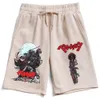 Men S Shorts Berserk Anime Print Man Woman Casual Loose Beach Cotton Short Pants 230321