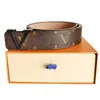 Unisex fashion mens designer belt womens belt ceinture homme golden silver smooth buckle plaid genuine leather letters belts ceinture luxe cintura uomo optional