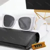 YSL Solglasögon Designer Wide-Armed Solglasögon för kvinnor Mens Sun Glasses Brand Big Letter Eyeglass Fashion Eyewear Driving Y Shades Accessories