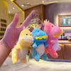 13cm Super doux dinosaure en peluche porte-clés poupée dessin animé peluche Dino jouet pour enfants bébé câlin poupée sommeil oreiller décor à la maison