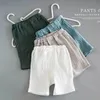 Conjuntos de ropa de 1 a 8 años, conjunto de 2 piezas para niños y niñas, ropa de verano para bebés, trajes retro de algodón y lino para niños 230322