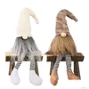 Christmas Decorations Gnomes Handmade Swedish Tomte With Long Legs Scandinavian Figurine Plush Elf Doll 5260 Q2 Drop Delivery Home G Dhjom