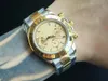 Z luksusowym automatycznym 2813 Ruchem mechanicznym Watch White Dial Watches Men 116508 116520 116528 Męskie zegarek