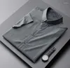 Hommes chemises décontractées 2023 pour hommes vêtements coréen Slim Fit à manches longues rayé Blouses hommes affaires vêtements de cérémonie hauts vêtements W385