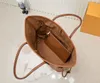 5A 2PCS Loi Quality Designer Handbag bag Purses Classic Fashion Women messenger Shoulder Bags Lady Totes Brown handbags With Shoulders Strap Dust Bag