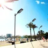 300W 200W 100W Solar Street Light Set Bewegingssensor Schemering naar Dawn Solar Lights Outdoor met afstandsbediening, IP65 Waterdichte overstromingsbeveiligingslichten 6500K nu gebruik