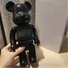 Hot 28cm 400 Bearbrick Bear Brick Action Figures Bear PVC Model DIY Paint Dolls Kids Toys Children Birthday Gifts