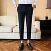 Suisses masculines 2023 Spring Automne Fashion Men High Taist Pantmand Business Business Casual Suit Pantal