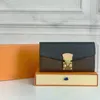 7Aladies Clutch Bag Fashion Casual Designer Classic Leather Long Walls Hasp Purse Woman Clutch Bag Card Holders Bag Coin Purse Key
