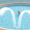 Décorations de jardin têtes de fontaine piscine cascade accessoires de natation réglables aérateur à Double tête convient à la plupart des joints filetés 1.5