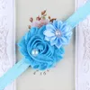 Baby Headbands Elastic Ribbon Diamonds Polygonal Flower Head Band Infant Headwear Fashion Head Hair Accessories Multi Colors Mixed