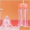 Babyflessen# 300 ml Voedersfles Kids Cup PP Water met St Sippy Children Training Cute Drinking Hands Pasgeboren 220311 Drop Lever Dhwri