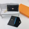 Luxur Designer KeyChain Fashion Womens Mini Wallet Högkvalitativ äkta läder Mänmynt Purse Färgplånar Holder Holder Holder