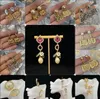 Brief Moda Diamond D Carta dos brincos mais estilos de 18k Gold Gold Plated Agate for WomenGirls Valentine's Day Day Wedding Birthday Designer Jóias Presentes