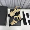 Sandálias de designer Sapatos de luxo de moda Mulheres Salpistas Mulher Sandal New CCITY SDAFSVZ