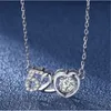 32 Style Real 1Ct D Color Necklace Moissanite Necklace 100 ٪ 925 Sterling Silver Party Bendant Netlaces for Women Diamond Jewelry