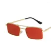 Sunglasses 2023 Classic Retro Women Glasses Lady Luxury Steampunk Metal Sun Vintage Mirror Feminino UV400