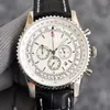 Aviation series men's wrist watch 43mm imported multi-function quartz movement men's luxury high-end wrist watch
