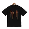 Projektant Amaris Men Tshirt Limited Edition Pary Tees Street Wear Modna marka koszula splash-kink litera druku