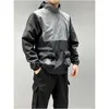 Jackets de jaquetas masculinas casuais casaco casaco meio zíper de bolso de bordado de bordado ao ar livre lotewearwear windbreaker entrega de roupas de vestuário dh9ma