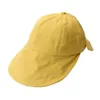 Ball Caps Summer Sun Hat Women Foldable Baseball Cap Solid Bow Floppy Outdoor Sports Anti-UV Adjustable Wide Brim Suncrean Hats