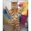 Offres spéciales Costumes de mascotte de tigre rayé thème de dessin animé déguisement mascotte de lycée vêtements publicitaires