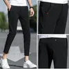 Men's Pants 2023 Men's Summer Fashion Solid Color Long Trousers Male Thin Breathable Casual Men Slim Skinny Pencil G239