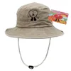 Cappelli larghi brim cappelli a secchio cotone ricamato capponi pescatori coniglietti