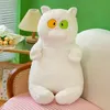 Hot 1pc 45cm/65cm Cute Big Eyes Cats Plushie Toy Stuffed Animals Yellow White Black Throw Pillow Baby Kids Cartoon Gifts