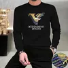 Mens Hoodies Sweatshirts Mens Hoodies Sweatshirts Mens tröja broderad långärmad Mens Rund Neck Skjorta europeisk stil Lys lyxmodemärke Mens T QQZC