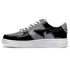 2023 Designer Bape Sta Bapesta Casual Schoenen Laag Baped Voor Mannen Sneakers Lakleer Zwart Wit Blauw Camouflage Skateboarden Joggen Sport Ster Trainers 1