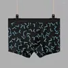 Underpants Brand Men's Underwear Pure Cotton Print Floral Men Boxer Shorts Modal Dry And Comfortable Male Boxers Large Size