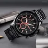 Montres-bracelets SKMEI Montre de mode pour hommes Chronographe Business Man Modren Quartz avec acier inoxydable analogique 1551