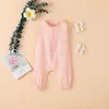 Rompers Summer Born Infant Baby Boys Girls Romper Jumpsuits Onepiece Overalls Solid Color Sleeveless Muslin Spädbarnskläder 230322