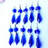 Chandelier Crystal 260pcs Factory Price Blue Glass Prisms Hanging Pendants For Chandeliers Cake Topper Parts Decoration