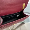 Borsa a tracolla Niki Borsa a tracolla trapuntata da donna Borsa a mano in vera pelle Lettere di moda Borse a tracolla a busta tinta unita 5 Portafogli a mano di qualità 24 cm